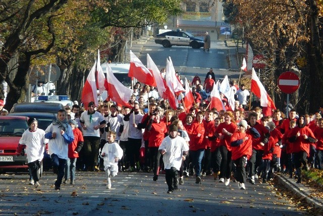 Bieg Niepodległości w Tomaszowie w 2011 roku