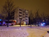 Pożar na Kusocińskiego. Poparzona kobieta trafiła do szpitala [ZDJĘCIA,FILM]