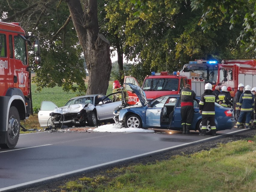 Poważny wypadek na trasie Grudziądz - Kwidzyn [zdjęcia]