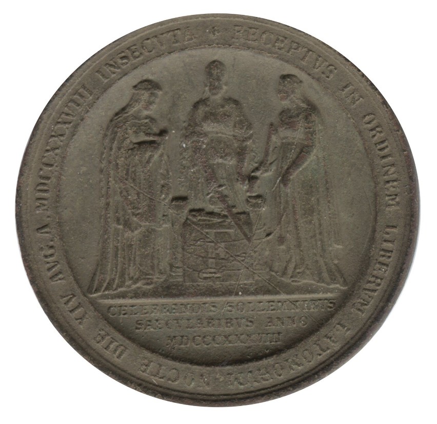 Medal masoński znaleziony koło Barwic