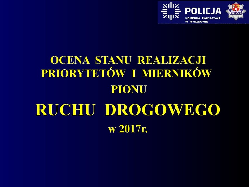 Myszków: Raport bezpieczeństwa na drogach powiatu. Mniej osób zginęło, ale rośnie liczba zdarzeń drogowych ZDJĘCIA