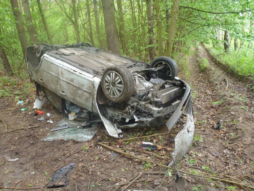 Wypadek na trasie Lipka - Poborcze