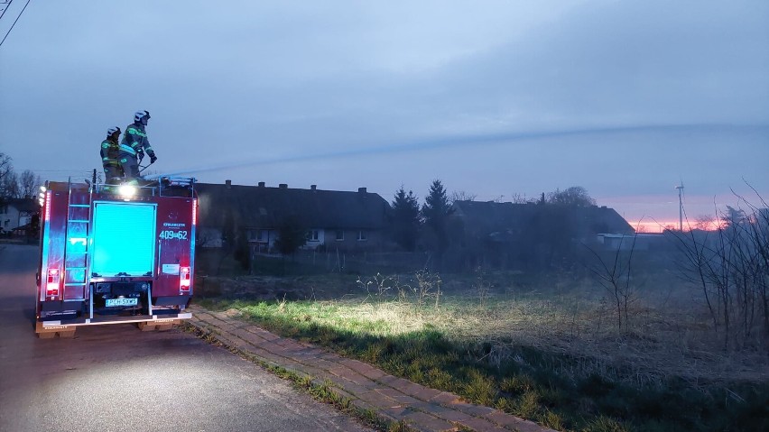 Niespokojny lany poniedziałek strażaków z gminy Margonin