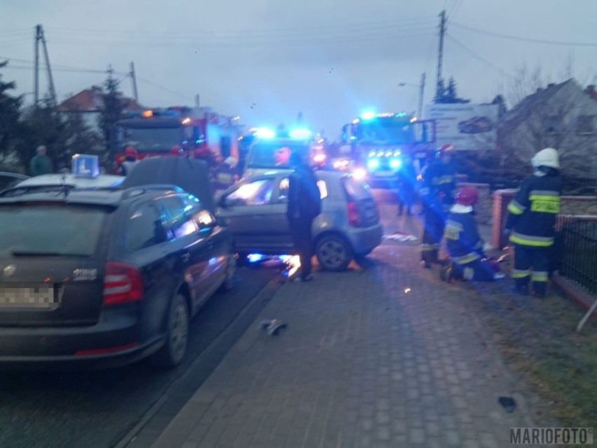 Wypadek w Lędzinach pod Opolem.