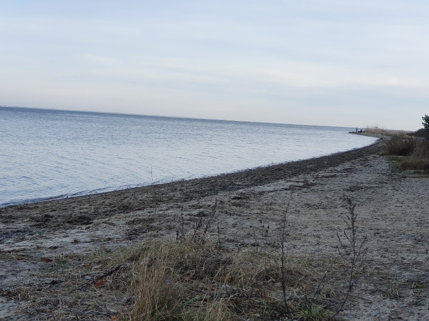Plaża w Błądzikowie 2 stycznia 2020