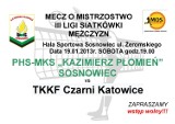 Kazimierz Płomień Sosnowiec - TKKF Czarni Katowice. Z liderem o awans