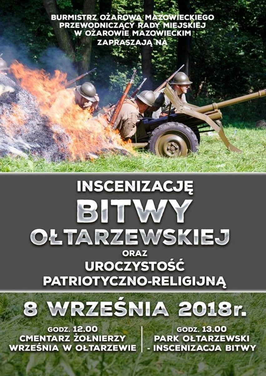 Dziesiątacy z Łowicza wzięli udział w rekonstrukcji bitwy ołtarzewskiej z 1939 roku [Zdjęcia]