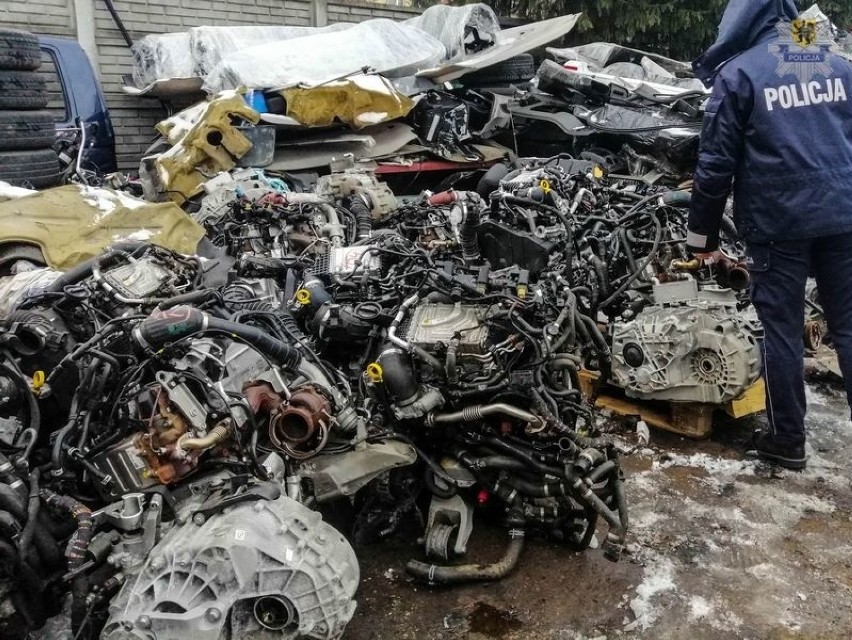Pomorscy policjanci zlikwidowali dziuplę złodziei samochodów pod Kwidzynem