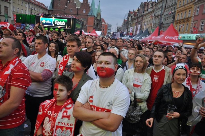 Mecz Polska - Rosja w Strefie Kibica we Wrocławiu,...