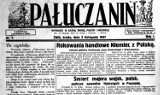 Pierwszy numer gazety "Pałuczanin" ze Żnina, z 2 listopada 1927 roku. Od tej chwili minęło 95 lat!  