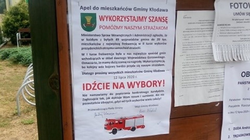 Kłodawa wygrała wóz strażacki! To nagroda za najlepszą frekwencję podczas ostatnich wyborów. Brawo!