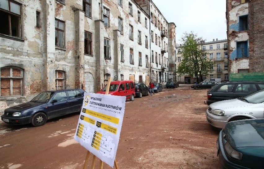 Wyburzanie budynków w Łodzi w 2014 roku