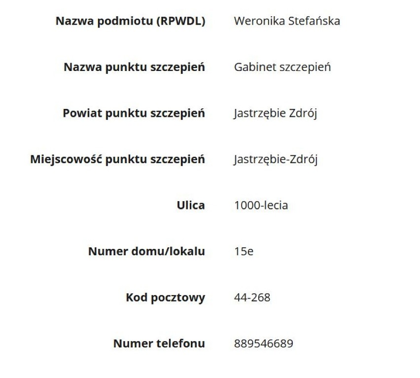 Lista miejsc do szczepienia na koronawirusa w...