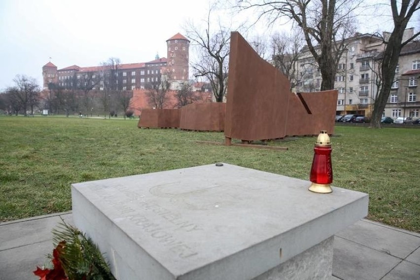 Makieta pomnika AK pod Wawelem