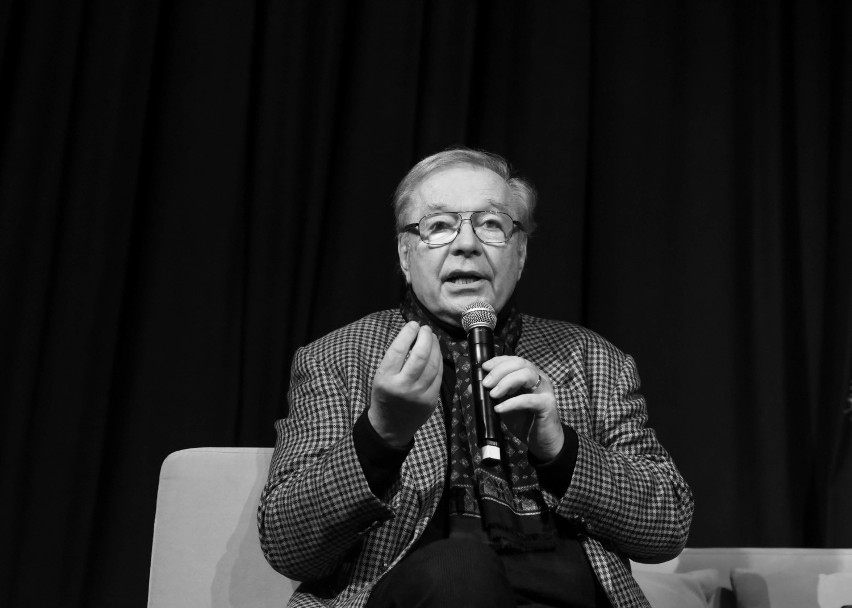 Krzysztof Zanussi w Lublińcu. Spotkanie ze słynnym reżyserem zorganizowano sali widowiskowej w Miejskiego Domu Kultury 