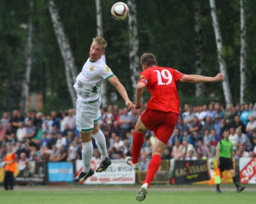 Piłkarze Lechii stoczyli porywający bój z GKS Tychy
