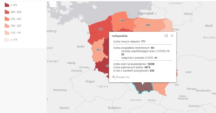 Koronawirus. Większa liczba zakażeń SARS-CoV-2 w Tarnowie oraz powiatach: tarnowskim, dąbrowskim, brzeskim i bocheńskim [AKTUALIZACJA 28.04]