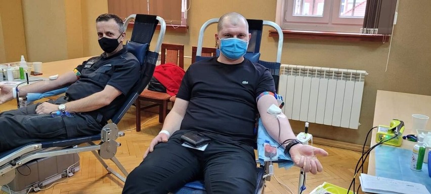 Funkcjonariusze ZK Goleniów oddali krew
