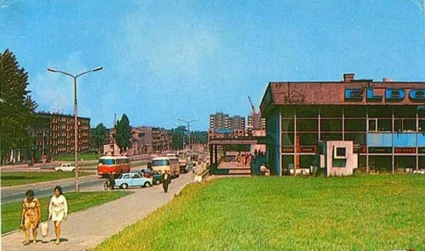 Dąbrowa,  1979 rok. Ulica Kościuszki.