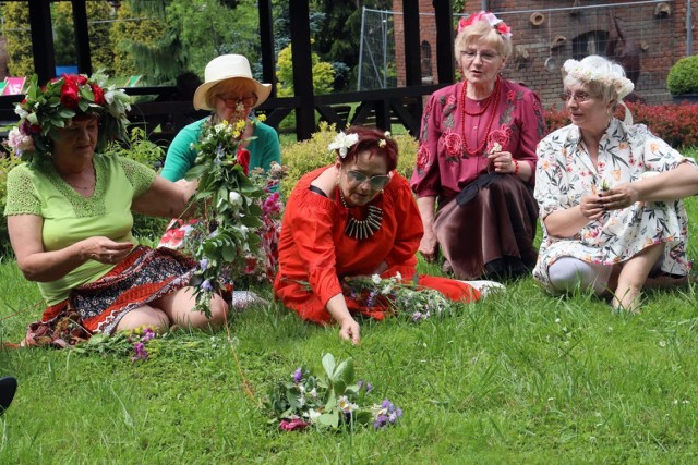 Legnickie seniorki wiły wianki, niebawem Noc Świętojańska.