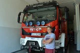 Krzysztof Rawski z Lipna zachował się jak prawdziwy strażak! Gasił pożar w garażu