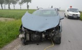 Wypadek na drodze nr 91 Piotrków - Rozprza na skrzyżowaniu ulic Krakowskie Przedmieście i Moryca