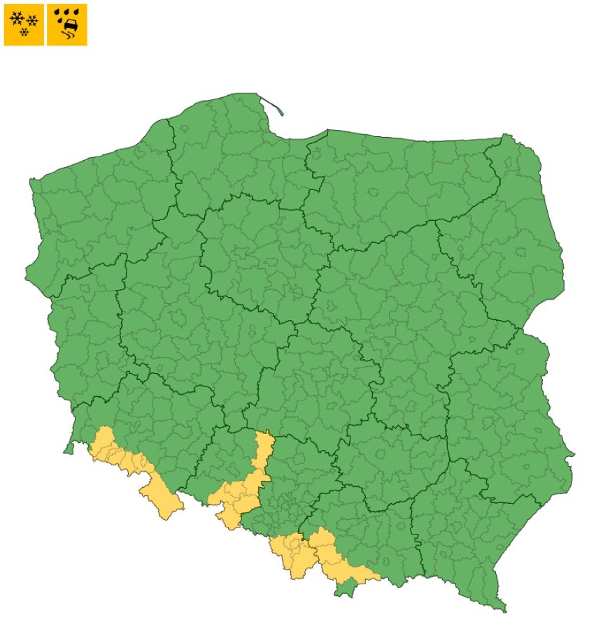 Niż Benjamin nad woj. śląskim: Mróz, śnieżyce, a na drogach pojawi się gołoledź [ostrzeżenie IMGW]