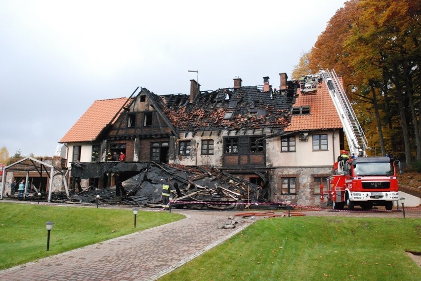 Pożar hotelu Aubrecht w Koprzywnicy