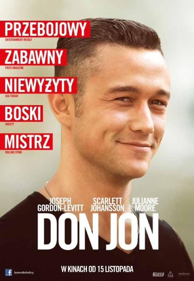 "DON JON"
14  luty godz. 19:30
Cena: 20 zł od pary
Wiek: 15 lat
Gatunek: dramat, komedia
Produkcja: USA
Rok prod.: 2013
Reż.: Joseph Gordon - Levitt
Obsada: Joseph Gordon - Levitt, Scarlett Johanson
Czas trwania: 1 godz.  30 min.

Podróż współczesnego, uzależnionego od pornografii Don Juana, który stara się za wszelką cenę zostać mniej samolubnym człowiekiem.

"Don Jon" - czytaj więcej na temat filmu