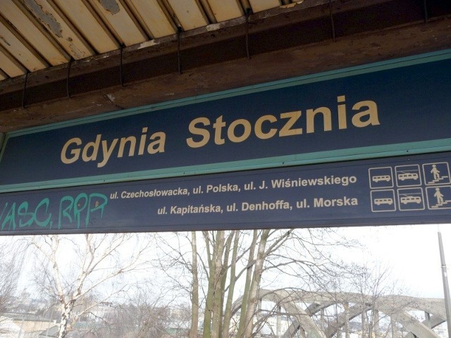 Przystanek SKM Gdynia Stocznia - marzec 2012