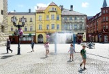 Ratują w trakcie upałów. Na rynek w Świebodzinie powróciły kurtyny wodne