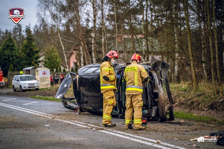 Pijany kierowca dachował autem w miejscowości Młynisko koło...