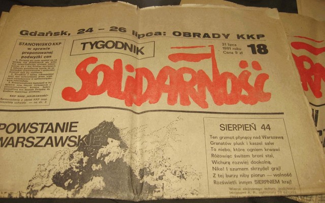 1981 &#8211; Ukazał się pierwszy numer Tygodnika Solidarność.