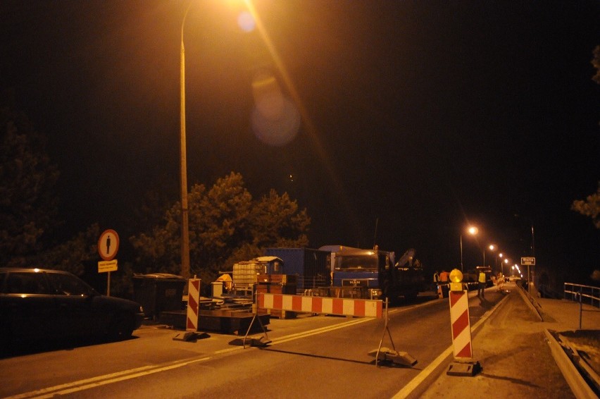 Katowicka zamknięta w Nowym Mieście przez dziurę w moście kierowcy jadą objazdem powiat śremski
