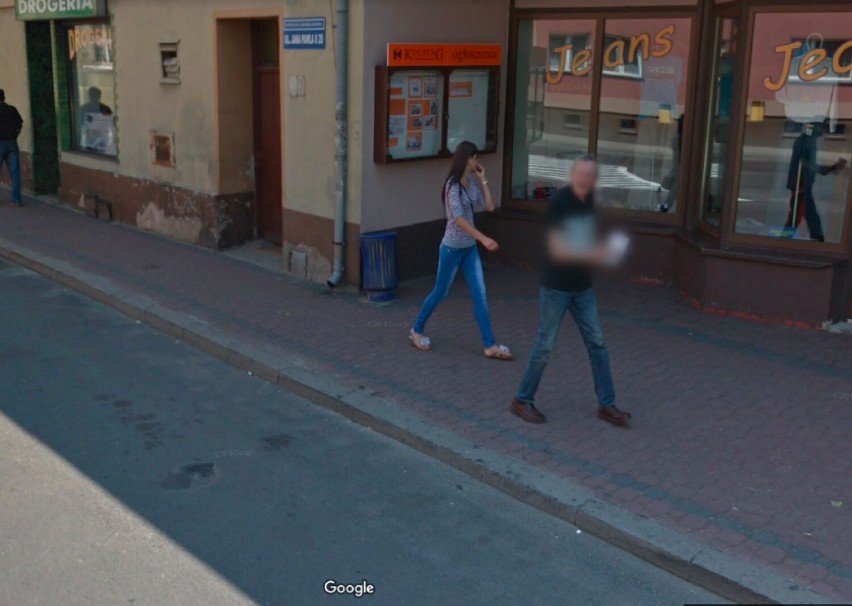 Oto mieszkańcy Sycowa w ujęciach kamery Google Street View....