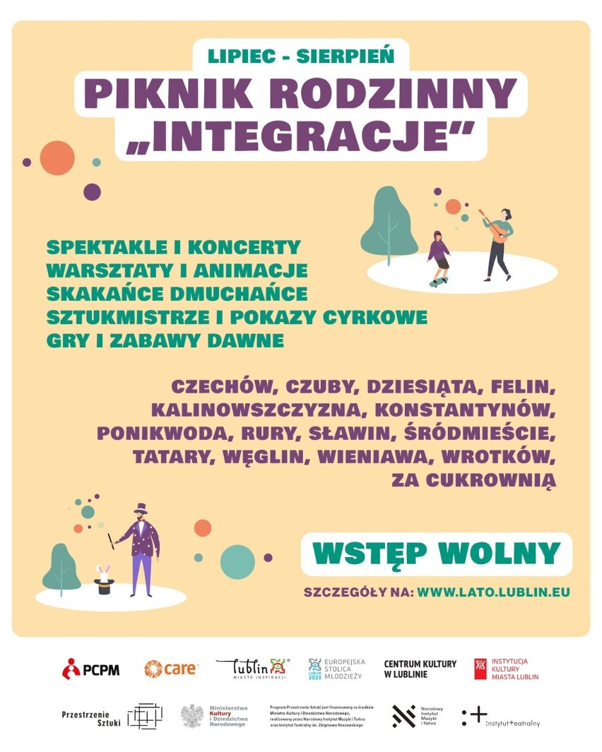 Weekendy nie będą już nudne. Lublin zaprasza na na pikniki rodzinne w 15 dzielnicach miasta
