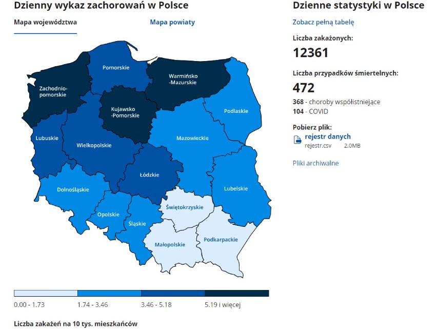 Kilkadziesiąt kolejnych zakażeń koronawirusem w powiecie tomaszowskim