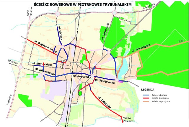 W ubiegłym roku w Piotrkowie powstało 5 kilometrów nowych ścieżek dla rowerzystów