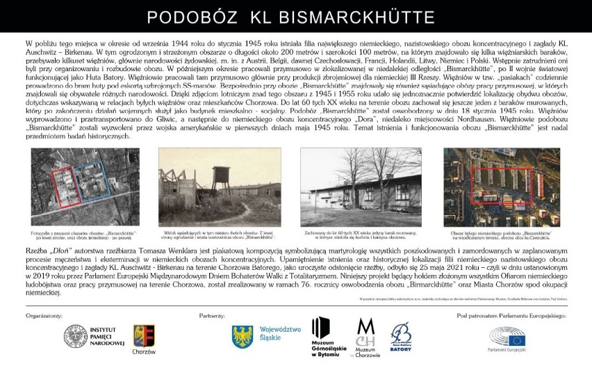 Odsłonięcie rzeźby upamiętniającej obóz koncentracyjny w Chorzowie - "Bismarckhütte"