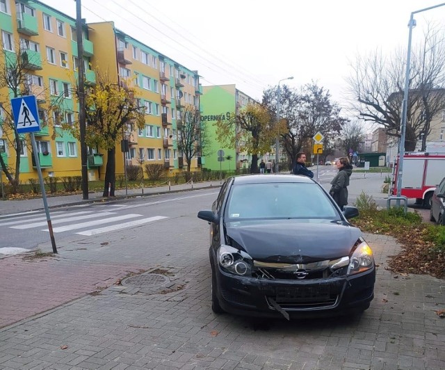 Do kolizji doszło dziś (18.11.2021) przy ul. Polnej w Chełmnie