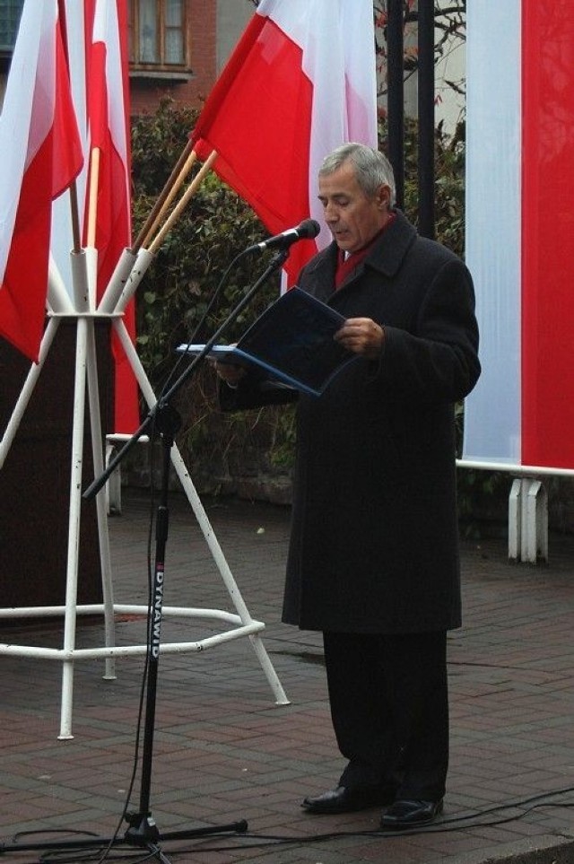 Przywitanie władz samorządowych i mieszkańc&oacute;w miasta.
Fot. Artur Hossa