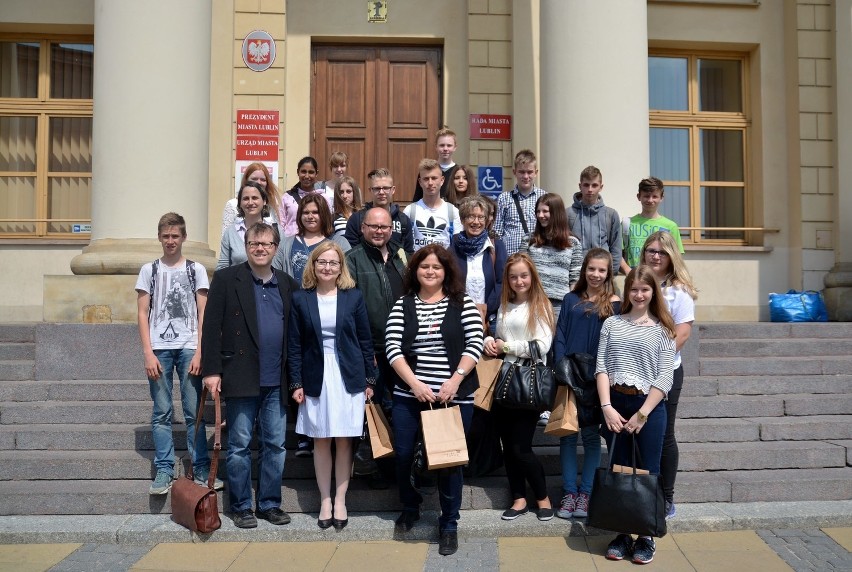 Uczniowie z Niemiec z wizytą w lubelskim ratuszu (ZDJĘCIA)
