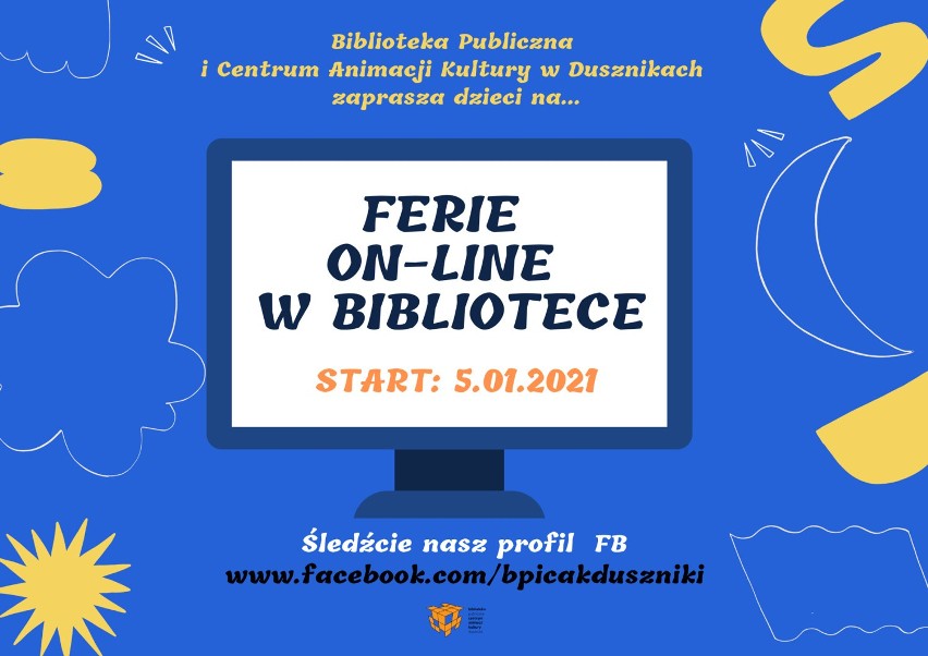 Powiat szamotulski. Co robić w ferie? Ośrodki kultury i biblioteki przygotowały zajęcia on line. Sprawdź zimowy rozkład jazdy!