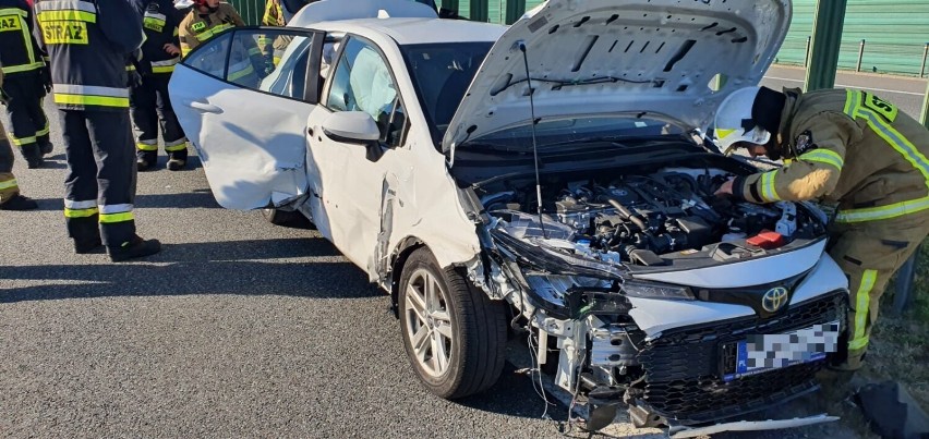 Wypadek na autostradzie A1 pod Grudziądzem