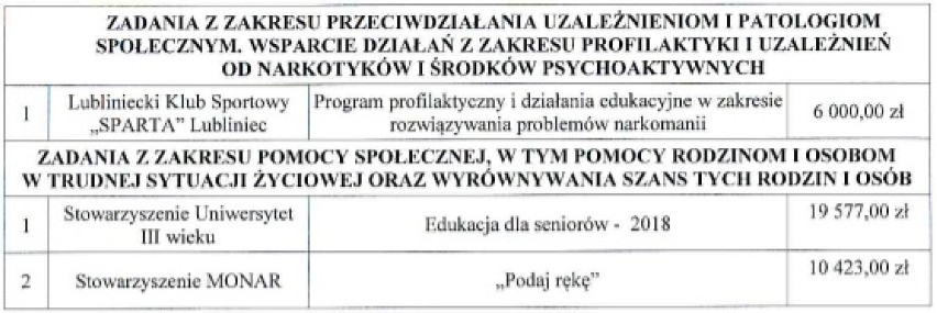 Kto dostał dofinansowanie na działania w 2018 r.? Miasto rostrzygnęło konkurs ofert [WYNIKI]