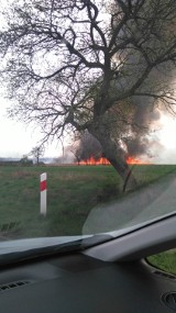 Pożar w Jezierzanach pod Legnicą! [ZDJĘCIA]  