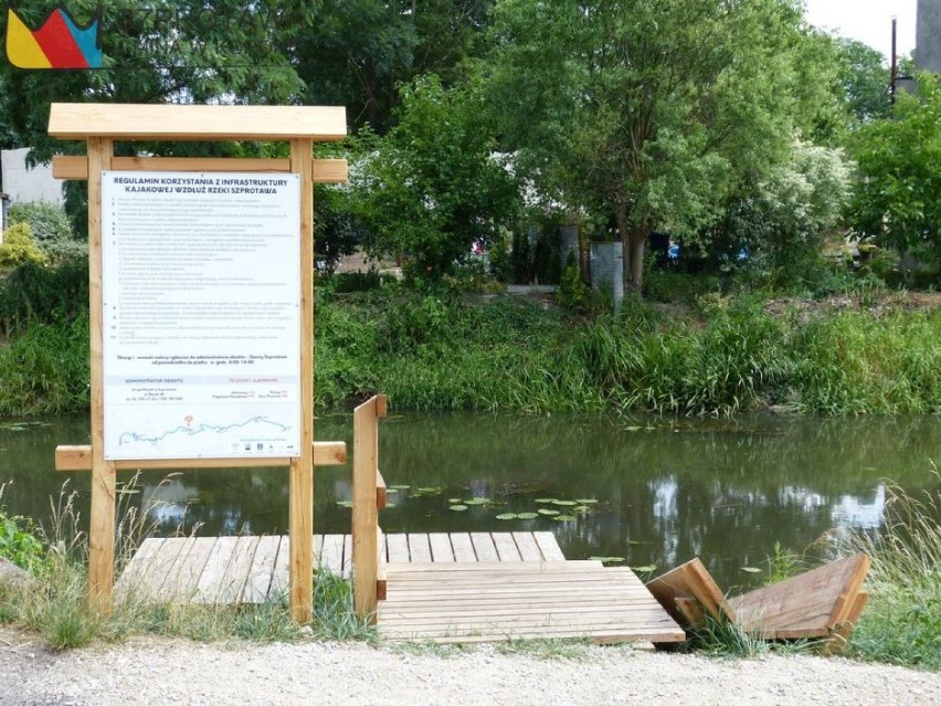 Nowe przystanie dla miłośników kajakarstwa na rzece Szprotawa [ZDJĘCIA]