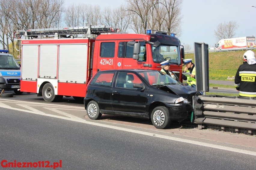 Wypadek na Trasie Zjazdu Gnieźnieńskiego [FOTO]