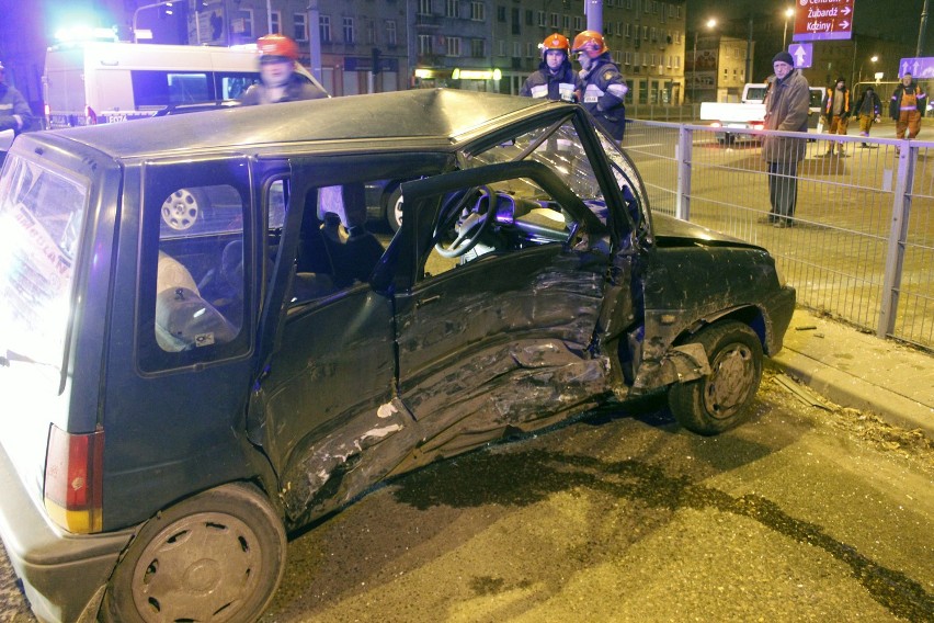Wypadek na skrzyżowaniu ulic Zachodniej i Lutomierskiej