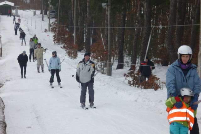 W dni wolne od pracy wyciąg był oblegany